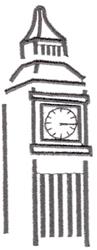 ben beginner-friendly machine digital embroidery - Big Ben perfect for kitchen aprons