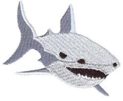 Big Shark - 4x4 shark beginner-friendly embroidery design for reusable tote bags