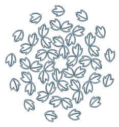 Bird tracks outlined in light blue create a playful design on a white background, varying in orientation.