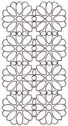 beginner-friendly easter sashiko machine embroidery pattern - Blossoms Sashiko for Picnic Blankets