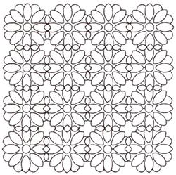sashiko detailed machine embroidery - Blossoms Sashiko for festive table runners