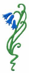 bluebell beginner-friendly machine embroidery - Bluebells perfect for Cushion Covers