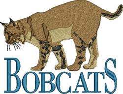 Bobcats - 5x7 bobcat detailed machine embroidery design perfect for Team Uniforms