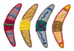 detailed boomerang machine embroidery pattern - Boomerangs for kitchen tea towels