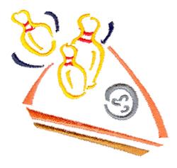 Playful bowling pins in bright yellow and orange, with a dynamic gray bowling ball, showcasing energetic motion.