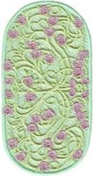 rose FSL lace machine embroidery - Briar Rose Oval perfect for decorative pillow covers