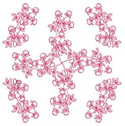 redwork machine embroidery - Bud Vine Redwork perfect for patchwork quilt blocks