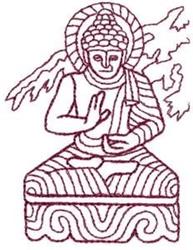 buddha beginner-friendly machine embroidery - Buddha perfect for Religious Garments