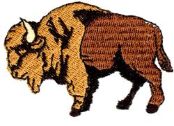 beginner-friendly profile machine embroidery pattern - Buffalo Profile for kitchen tea towels