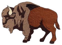 detailed profile machine embroidery pattern - Buffalo Profile for Outdoor Apparel