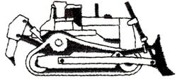bulldozer quick stitch machine digital embroidery - Bulldozer perfect for Backpacks