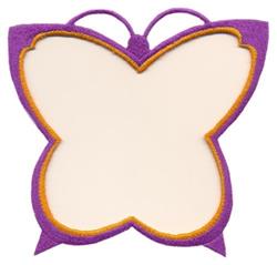 Butterfly Frame - 4x4 butterfly beginner-friendly embroidery design for art projects