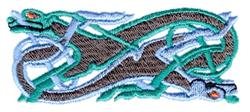 puppy dog detailed machine embroidery - Celtic Dog perfect for decorative pillow covers