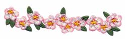 Cherry Blossom Border - 5x7 border detailed embroidery design for patchwork quilt blocks
