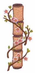 detailed easter blossom machine embroidery pattern - Cherry Blossoms for patchwork quilt blocks