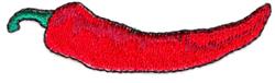 Chili Pepper - 4x4 pepper quick stitch machine embroidery design for kitchen tea towels