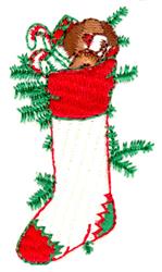 stocking beginner-friendly machine embroidery - Christmas Stocking for festive table runners