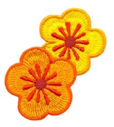 Chrysanthemums - 4x4 leaf beginner-friendly embroidery design for reusable tote bags