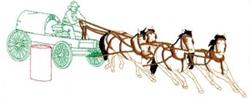wagon detailed machine embroidery - Chuck Wagon perfect for Unique Accessories