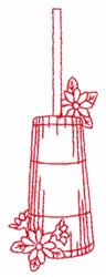 leaf redwork machine digital embroidery - Churn perfect for kitchen aprons