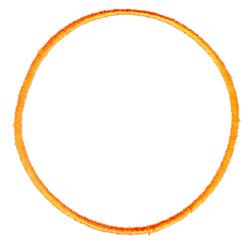outline quick stitch machine embroidery - Circle Outline perfect for kitchen aprons