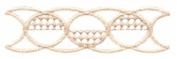 quick stitch border machine embroidery pattern - Circles Border for festive table runners