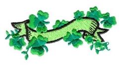 Clover Leaf Banner - 4x4 leaf beginner-friendly embroidery design for Childrens Apparel