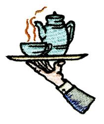 tray beginner-friendly machine embroidery - Coffee Tray perfect for kitchen tea towels