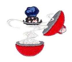 Cook Out - 4x4 out beginner-friendly machine embroidery design for reusable tote bags