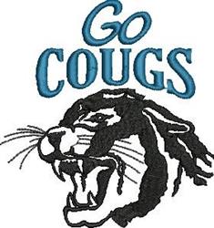 detailed mascot machine embroidery pattern - Cougars Mascot for Event T-Shirts