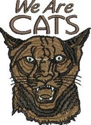 mascot detailed machine embroidery - Cougars Mascot perfect for Event Supplies