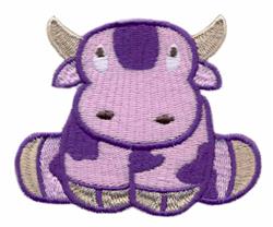 detailed cow machine digital embroidery pattern - Cow perfect for reusable tote bags