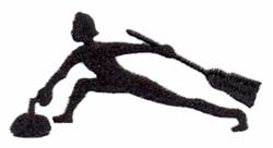 curling beginner-friendly machine embroidery - Curling perfect for Event Banners