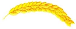 Curved Grain - 4x4 grain quick stitch machine embroidery design for kitchen tea towels