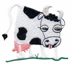 beginner-friendly cow machine embroidery pattern - Cute Cow perfect for Lunchboxes
