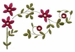 beginner-friendly leaf machine embroidery pattern - Cutwork Flowers for reusable tote bags
