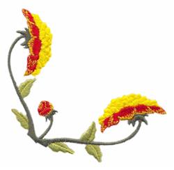 detailed leaf machine embroidery pattern - Dahlia Corner perfect for reusable tote bags