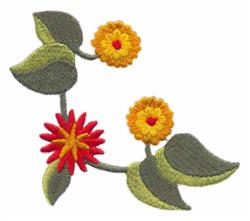 leaf detailed machine digital embroidery - Dahlia Corner perfect for kitchen tea towels
