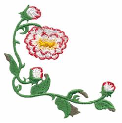 detailed leaf machine embroidery pattern - Dahlia Corner for patchwork quilt blocks