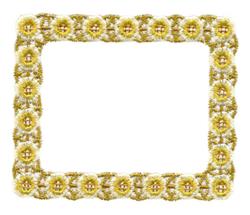 daisy detailed machine embroidery - Daisy Chain Label perfect for Memory Books