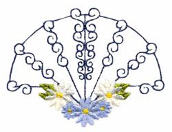 daisy beginner-friendly machine embroidery - Daisy Fan for decorative pillow covers
