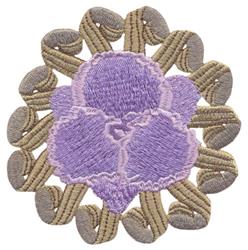 detailed daylily machine embroidery pattern - Daylily for decorative pillow covers