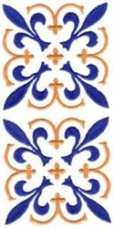 fleur detailed machine embroidery - Double Fleur De Lis perfect for kitchen aprons