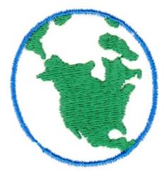 Earth - 4x4 earth quick stitch machine embroidery design for Kids Room Decor