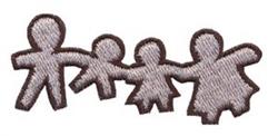 Family - 4x4 family beginner-friendly machine embroidery design for cute baby onesies