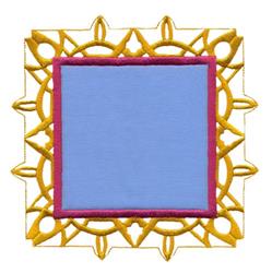 Fancy Border Applique - border applique embroidery design for decorative pillow covers