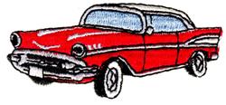 Fifties Car - 4x4 car beginner-friendly embroidery design for kitchen tea towels