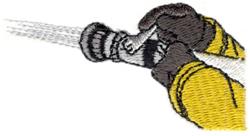 Firehose Nozzle - 4x4 nozzle beginner-friendly embroidery design for decorative pillow covers