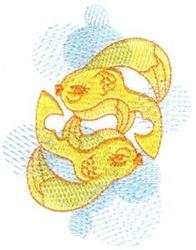 fishe beginner-friendly machine embroidery - Fishes perfect for cute baby onesies