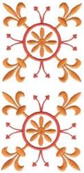 detailed double machine embroidery pattern - Fleur De Lis Double for Tablecloths